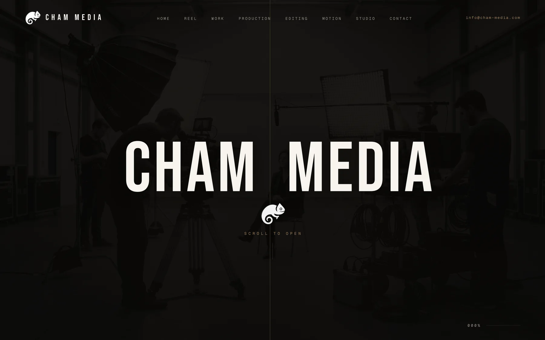 CHAM Media website homepage